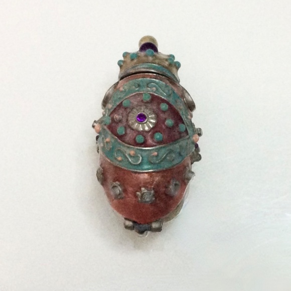 MONET Jeweled & Enameled Elephant Trinket Box w/Lid *TRUNK UP* + FREE BRACELET - Picture 8 of 14